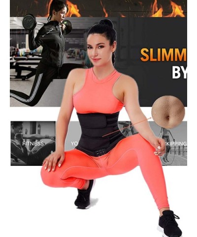 Women Waist Trainer Weight Loss Corset Trimmer Waist Cincher Shaper Slimming Sport Girldle - Black 1 - CN19CIY524Z $70.01 Sha...