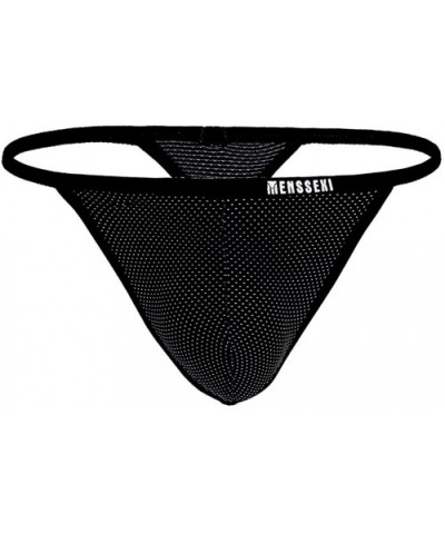 Men's New Sexy Panties Super Soft Ice Silk Triangle Panties - Mix 8 - CU1933OEU0A $55.84 G-Strings & Thongs