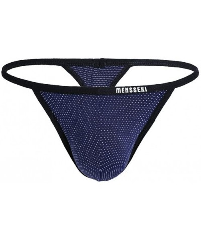 Men's New Sexy Panties Super Soft Ice Silk Triangle Panties - Mix 8 - CU1933OEU0A $55.84 G-Strings & Thongs