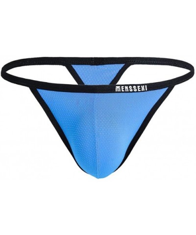 Men's New Sexy Panties Super Soft Ice Silk Triangle Panties - Mix 8 - CU1933OEU0A $55.84 G-Strings & Thongs