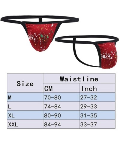 Men's Underwear Thongs Cotton Briefs G-Strings Low Rise T-Back Bikinis Underpants - Cotton-5pcs - C7190ZDEHH9 $25.56 G-String...