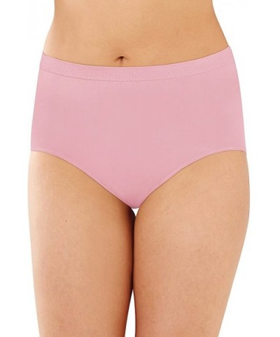 Women's Comfort Revolution Seamless Brief - Pink Sands - CC182E0ODLS $17.99 Panties