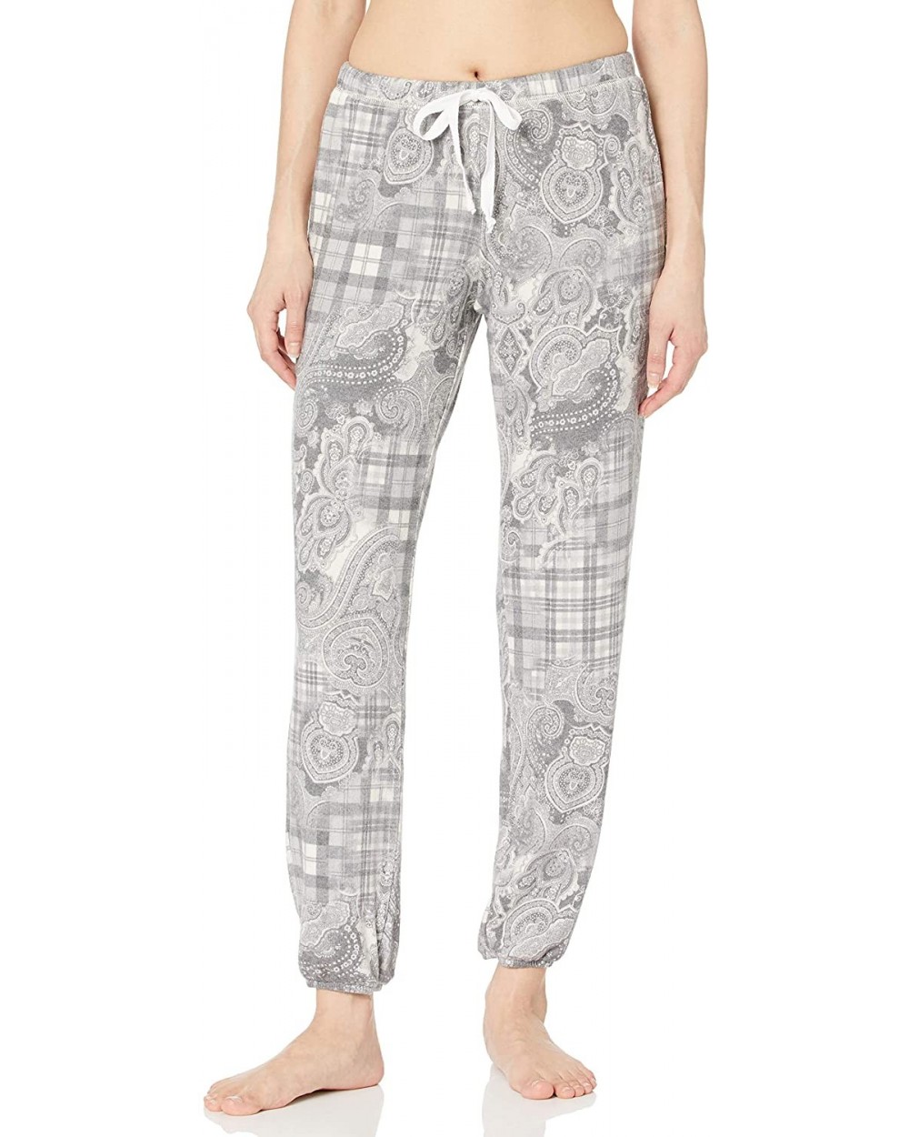 Women's Signature Lounge Jogger Sweatpant - Paisley Plaid - CY18SNAN08E $66.70 Bottoms