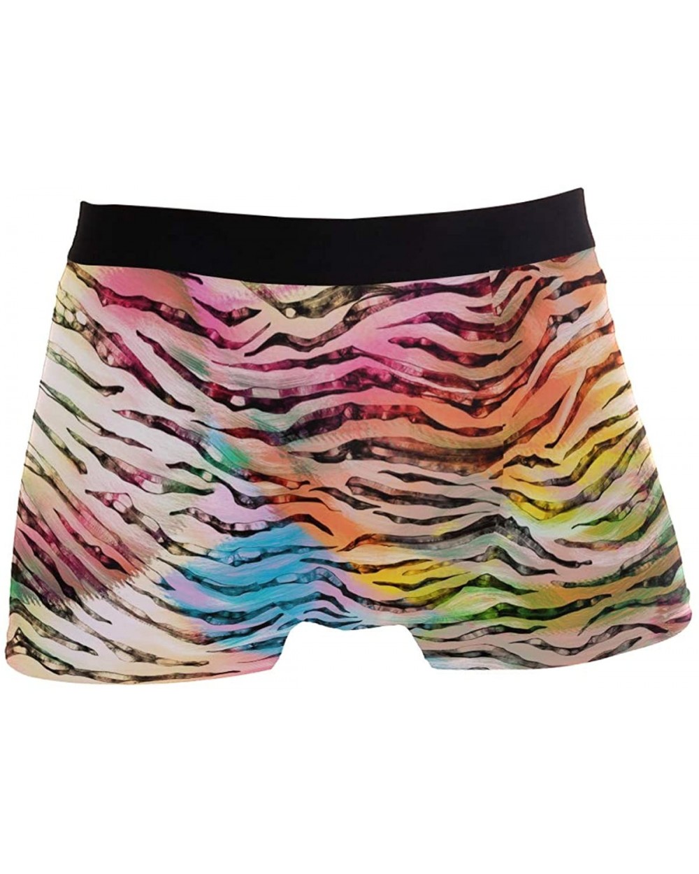 Funny Wild Animal Colorful Tiger Skin Pattern Boxer Briefs for Men Teen Boy Soft Breathable Underwear - CM18T920Z6E $23.19 Bo...