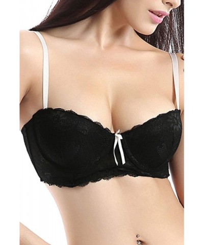 Women's Lace Bra - Black - CI12C20ZL9R $23.94 Bras