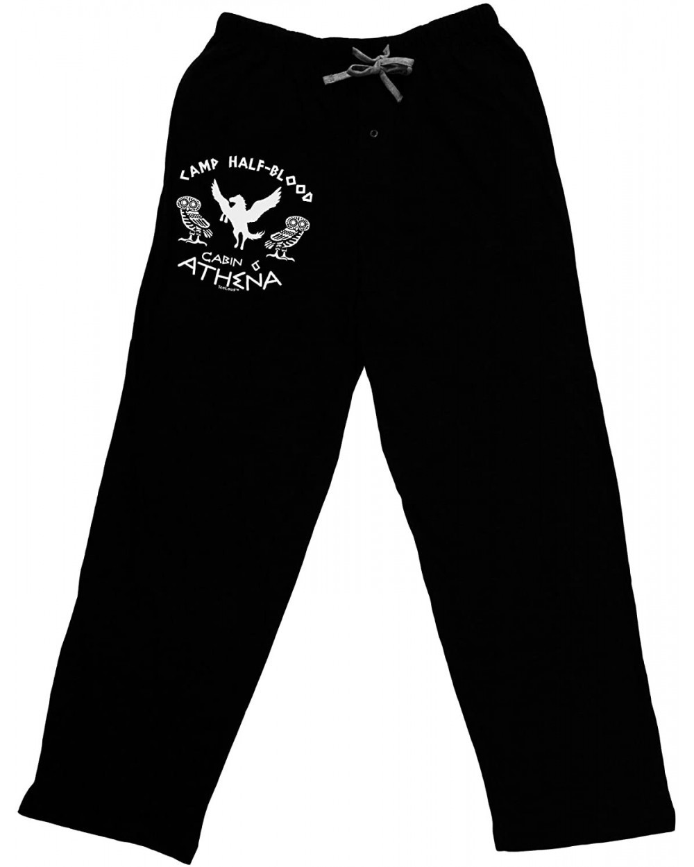 Camp Half Blood Cabin 6 Athena Adult Lounge Pants - Black - CH1279JBYUB $67.53 Sleep Bottoms