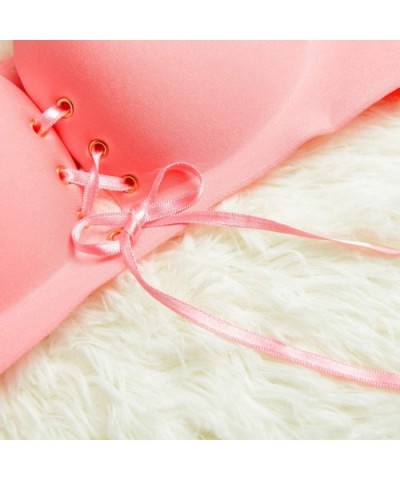 Two Cup Bra One Piece Seemless Wireless Brassiere for Women Soft Pad Bra Black - Pink - CV18CY85SID $20.31 Bras