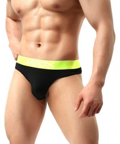 Hot Men's Thong Underwear- Men's Thong Butt-Flaunting Undie- No Visible Lines. - Black - CN18N0QZZOO $16.61 G-Strings & Thongs