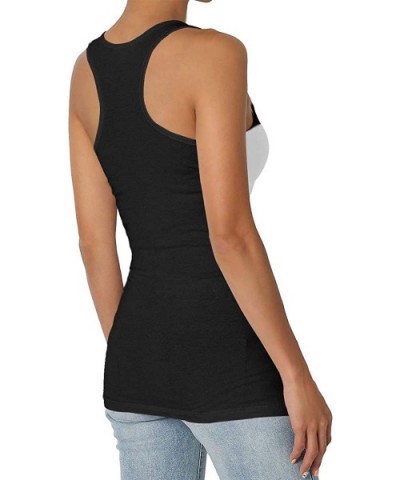 Demi Lovato Women Seamless Premium Classic Tank Top Black - Black - CZ197NQI9M7 $29.57 Camisoles & Tanks