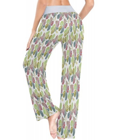 Womens Pajama Lounge Pants Daisy Tropical Chamomile Wide Leg Casual Palazzo Pj Sleep Pants Girls - 3d Print 3 - C519DG43SGM $...