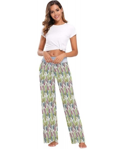 Womens Pajama Lounge Pants Daisy Tropical Chamomile Wide Leg Casual Palazzo Pj Sleep Pants Girls - 3d Print 3 - C519DG43SGM $...