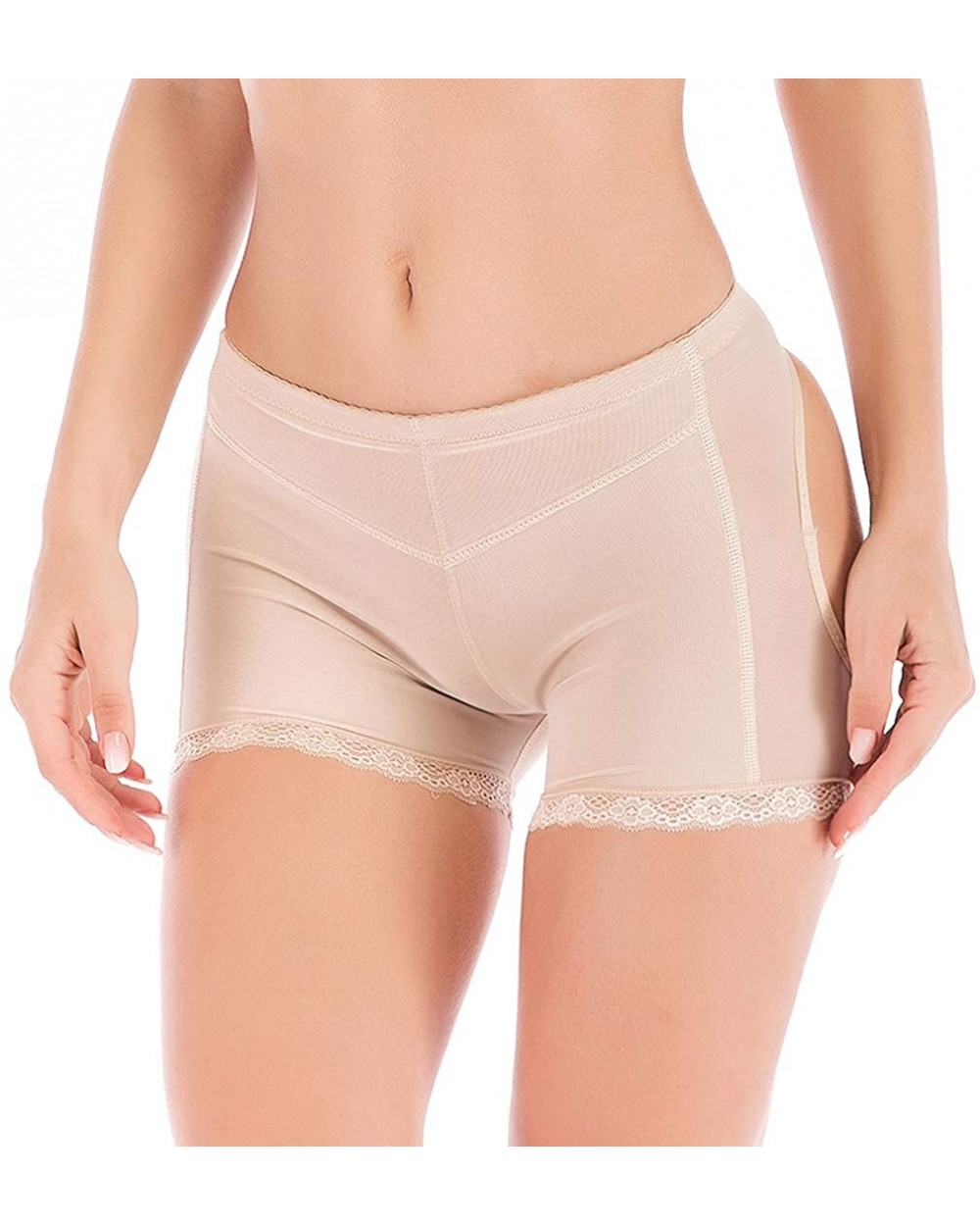 Butt Lifting Underwear Boy Shorts Butt Lifter Body Shaper Hip Enhancer Panties - Nude626 - CJ12E9KF00D $16.24 Panties