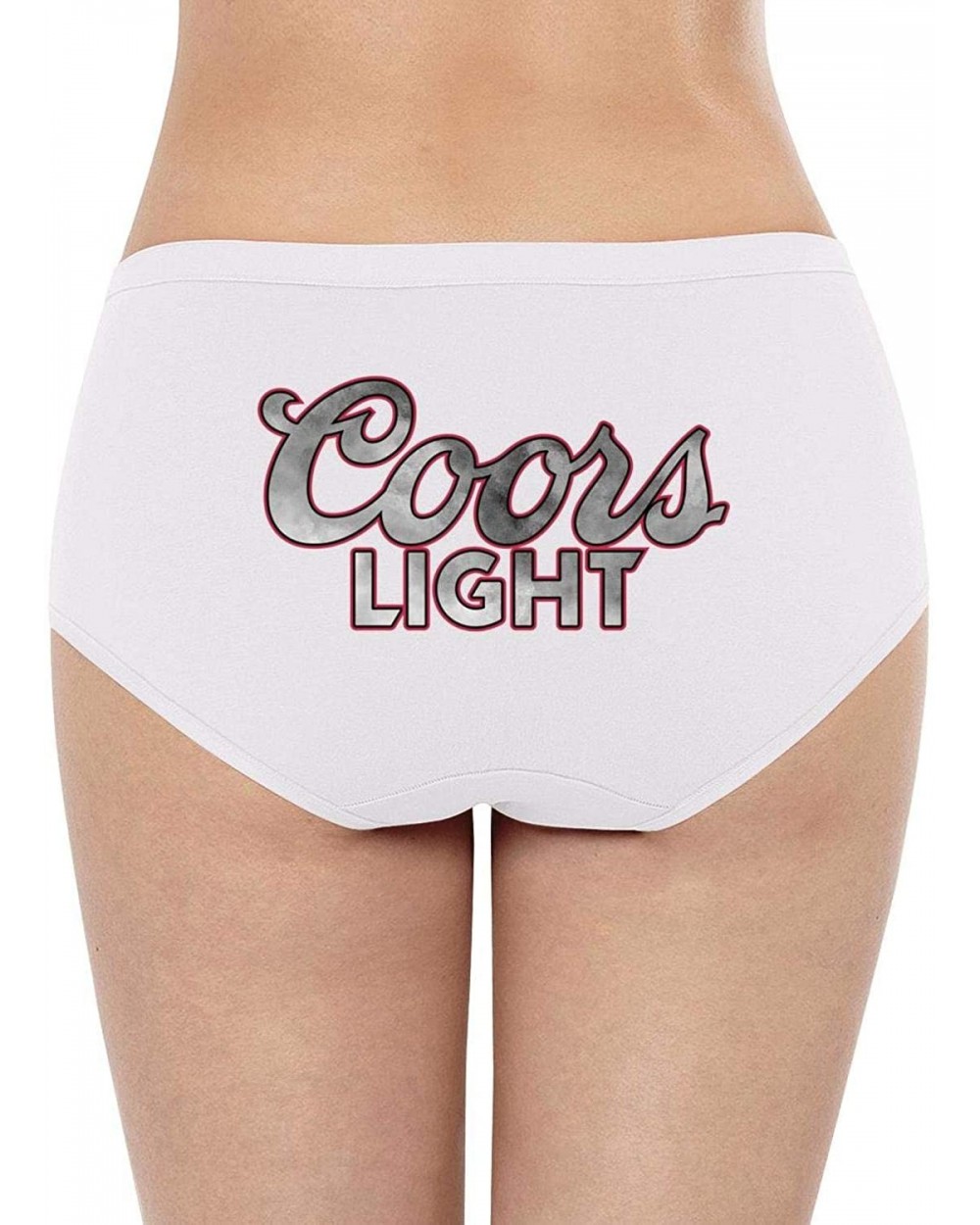 Coors-Light-Gray-red-Logo- Women Girls Underwear Soft Panties - White-5 - CK18XK75E3W $25.19 Panties