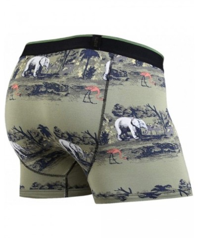 Men's Print Classic Trunk (Savannah Green- X-Large) - CC18N0ART0L $39.58 Trunks