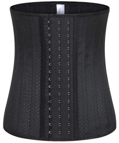 Corsets Waist Trainer-Women Underbust Corset Tops Waist Training Boned Bustier Cinchers Belt-Black-XL - Black - CH18A6UQHQI $...