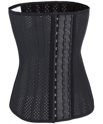 Corsets Waist Trainer-Women Underbust Corset Tops Waist Training Boned Bustier Cinchers Belt-Black-XL - Black - CH18A6UQHQI $...