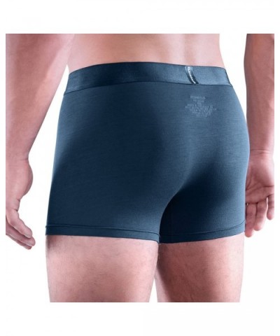 Men's Underwear 3 Pack Lenzing Micromodal Trunks Underwear for Men - C 3 Pack Black/Grey/Navy-4" (Fly) - CL18HXOXSEC $27.92 T...