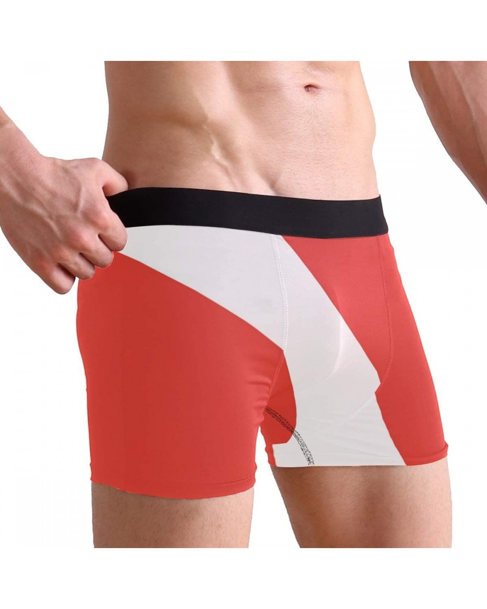 American Flag Firefighter Boxer Briefs Mens Underwear - Scuba Dive Flag - CF18IRENHME $26.94 Boxer Briefs