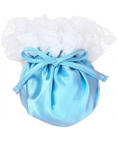 Men Lingerie Lace Satin Ruffled Sissy Pouch Panties Bag Style G-Strings Thongs Underwear - Blue - CJ18NH3ZGC3 $23.63 G-String...