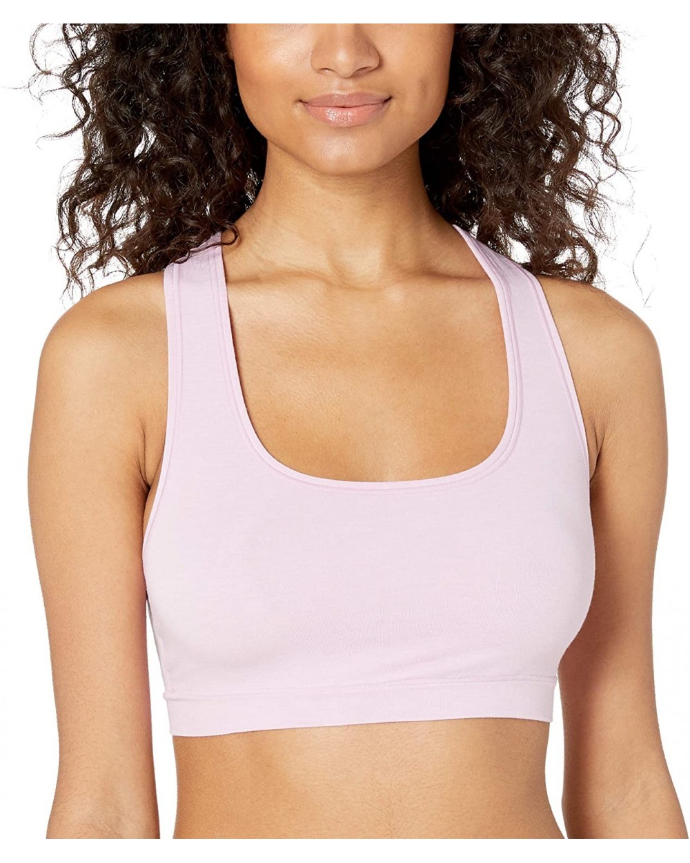 Women's Future Foundation Racerback Crop - Mauve Mist - CB18LSTT09M $34.03 Bras