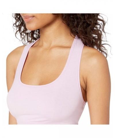 Women's Future Foundation Racerback Crop - Mauve Mist - CB18LSTT09M $34.03 Bras