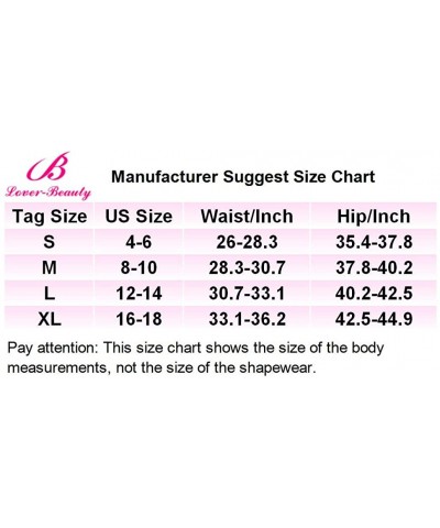 Women High Waist Cincher Tummy Control Shapewear Body Shaper Panty - Black-no Hook - CP18L2HNDEC $16.96 Shapewear