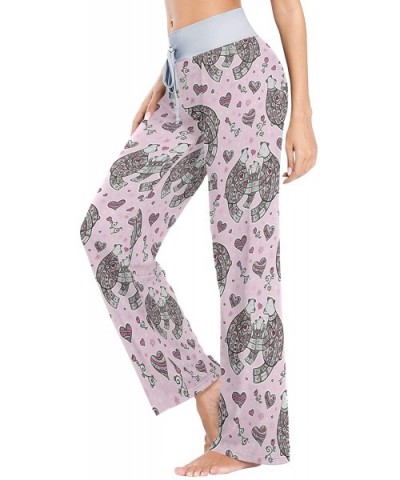 Women's Loose Casual Comfy Pajama Pants Drawstring Palazzo Wide Leg Lounge Pants - Color14 - CW197EIW4WT $43.73 Bottoms