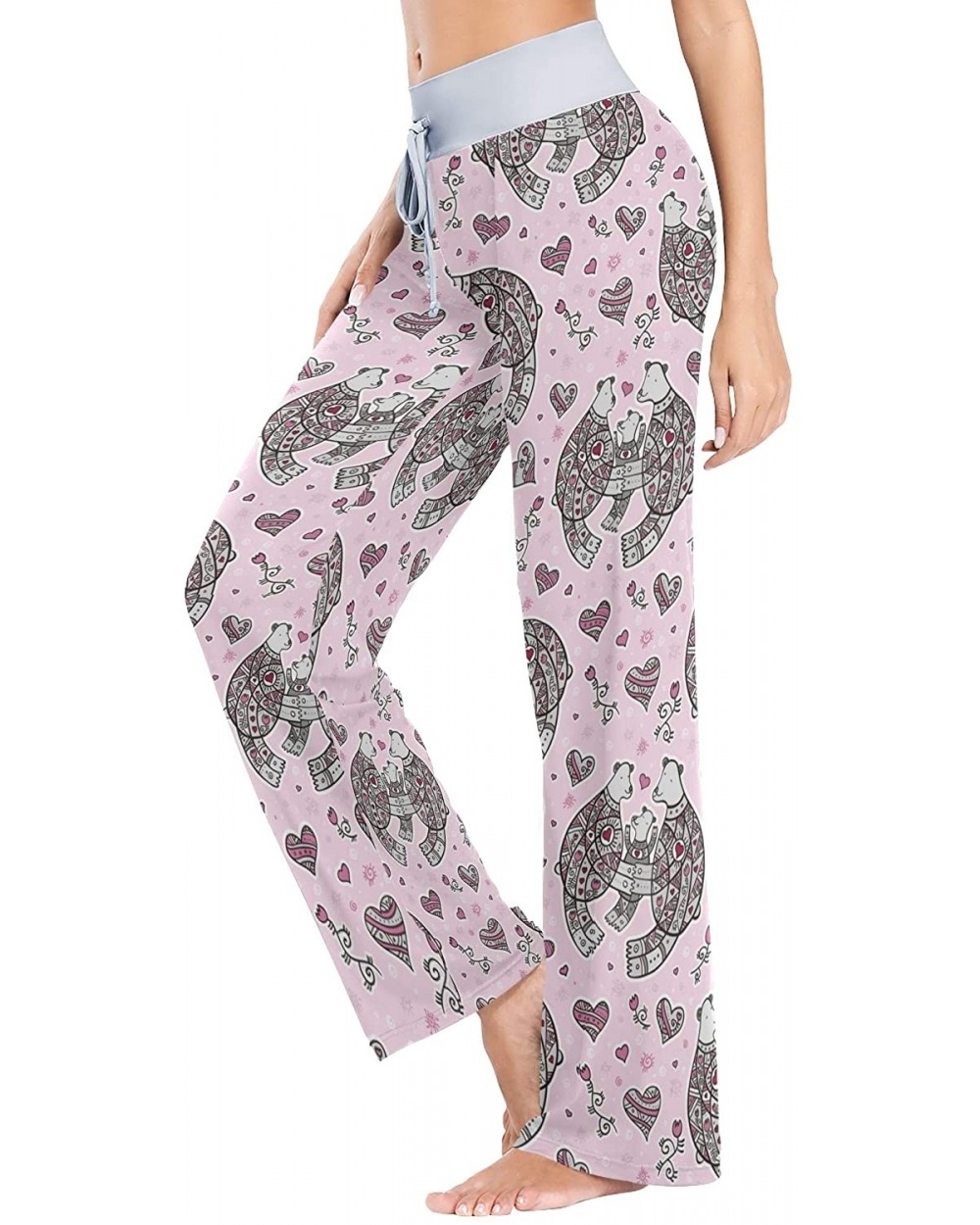 Women's Loose Casual Comfy Pajama Pants Drawstring Palazzo Wide Leg Lounge Pants - Color14 - CW197EIW4WT $43.73 Bottoms