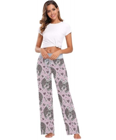 Women's Loose Casual Comfy Pajama Pants Drawstring Palazzo Wide Leg Lounge Pants - Color14 - CW197EIW4WT $43.73 Bottoms