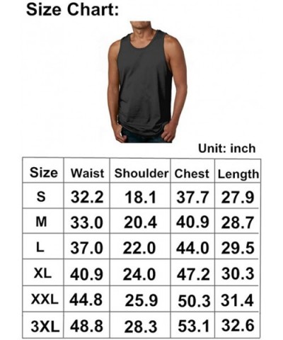 Hetalia Men Tank Top Cotton Sleeveless T-Shirts Casual Workout Muscle Athletic Vest Undershirts Black - Black - CU19DLCOET7 $...