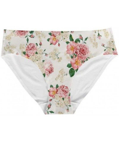 Women Panties Elastic Low Waist Girl Hipsters Underwear Funny Gift - Floral-5 - CU194GGZ594 $17.83 Panties