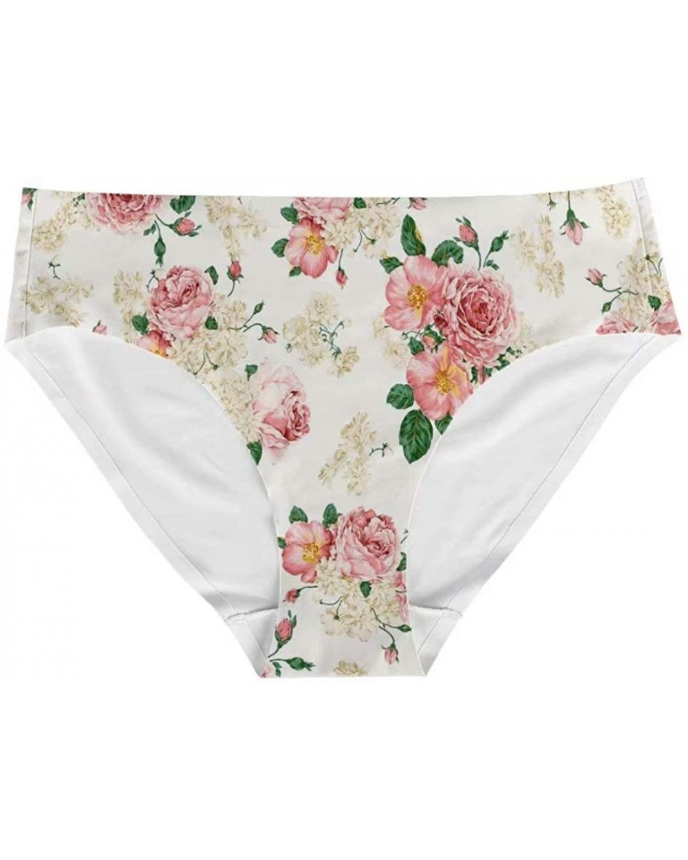 Women Panties Elastic Low Waist Girl Hipsters Underwear Funny Gift - Floral-5 - CU194GGZ594 $17.83 Panties