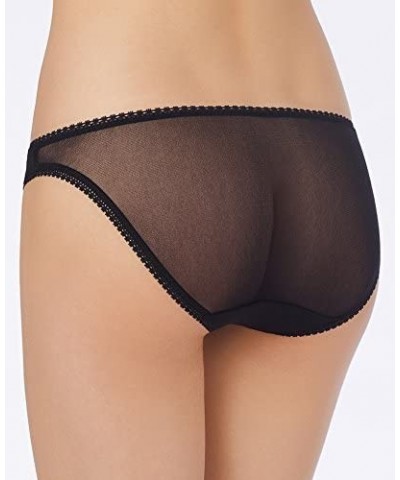 Women's Mesh Low-Rise Bikini Panty - Black - CV11126IEW9 $23.57 Panties