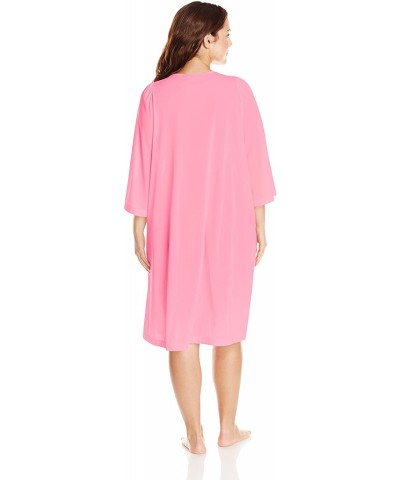 Women's Plus-Size Petals 3/4 Sleeve 41 Inch Waltz Coat - Rosy Pink - C0115SUDNGR $51.39 Nightgowns & Sleepshirts