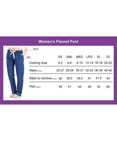 Women's Cotton Flannel Pajama PJ Pants with Pockets - Bird Toile - C118OHMI5CZ $27.04 Bottoms