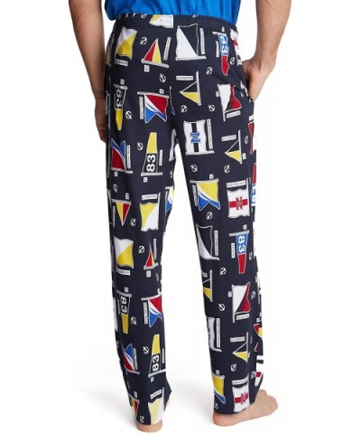 Men's Soft Woven 100% Cotton Elastic Waistband Sleep Pajama Pant - Multi-color - CX18IOWA5YH $54.13 Sleep Bottoms