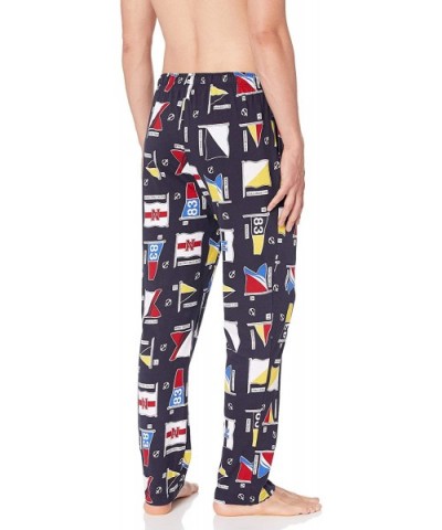 Men's Soft Woven 100% Cotton Elastic Waistband Sleep Pajama Pant - Multi-color - CX18IOWA5YH $54.13 Sleep Bottoms