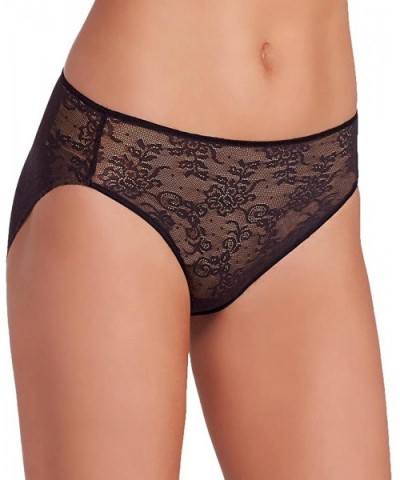 Women's Edge All-Over Lace Hi-Cut Brief - Black - CS12J2L675V $28.51 Panties