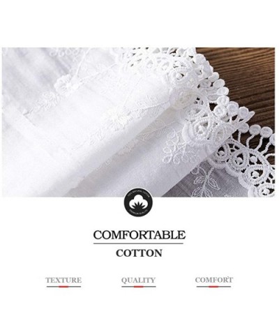 Half Slip for Women Skirt Extender with Lace Embroidery 100% Cotton Vintage Underskirt 22 Length Ivory - Ivory - C418SXLMZ5Z ...