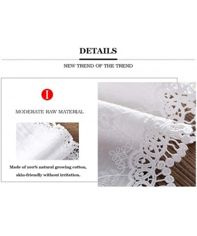 Half Slip for Women Skirt Extender with Lace Embroidery 100% Cotton Vintage Underskirt 22 Length Ivory - Ivory - C418SXLMZ5Z ...