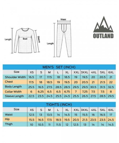 Men Thermal Performance Underwear Set Base Layer Soft Fleece Warm Long Sleeve Shirt and Long Johns - Grey - CF1275RXNHT $35.3...