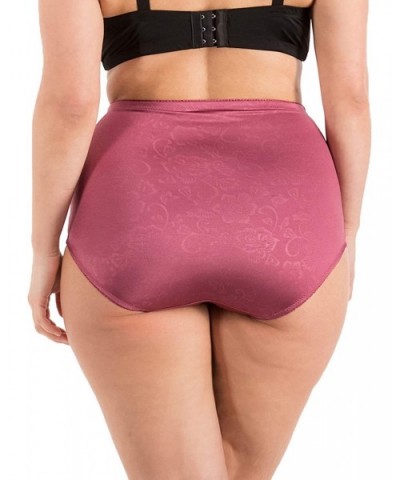 6 Pack Women's High-Waist Tummy Control Girdle Panties - Silky Flower - C712EW9K353 $42.65 Panties