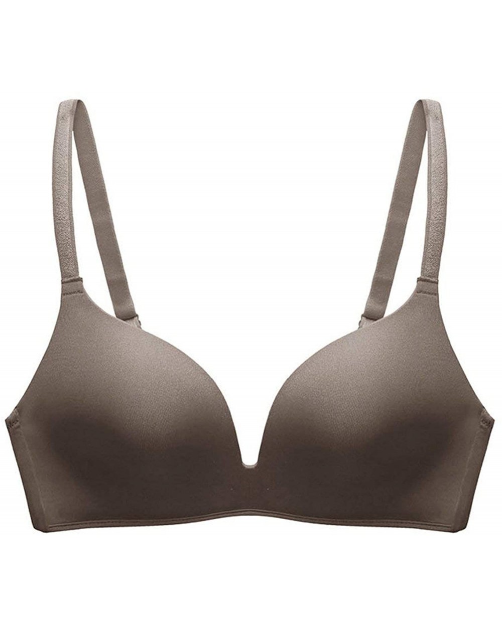 Seamless Bras for Women Push Up Bras No Wire Brassiere A B Cup Underwear - Dark Grey - CW18X8333CR $43.31 Bras