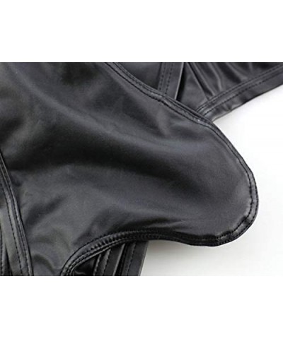 Men's Sexy Bikini Bulge Pouch G-Strings Thongs Black Low Rise T-Back Open Buttocks Underwear - Black - CN1945N2R87 $18.16 G-S...