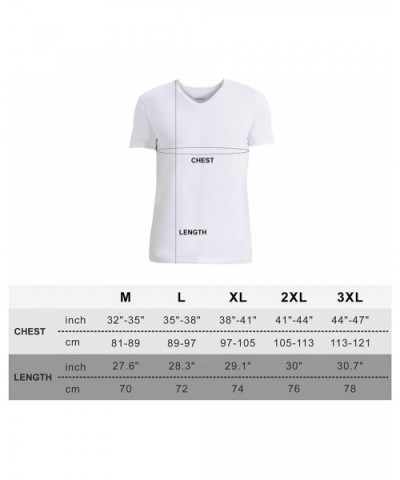 Men's Undershirt V-Neck Cotton T-Shirt Multipack - V-white - C2194L72EUS $31.46 Undershirts