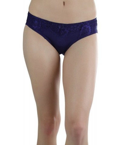 Women's 6-Pack Floral Accents Hipsters & Bikini Panties - Poly/Blend - Front Lace Detail - CQ12HHILFBH $31.40 Panties