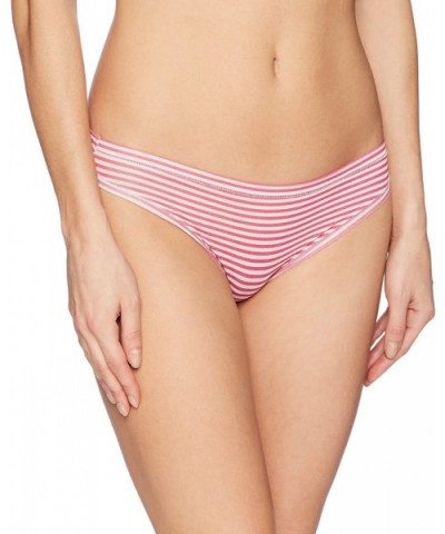 Women's Airy Bikini Underwear- 3-Pack - Light Heather Grey Stripe/Denim Heather Stripe/Pink Heather Stripe - CZ186N85AO4 $11....