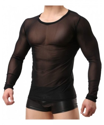 Hot Men's See-Through Compression Vest- Ultimate Sexiness- Hot Men's Bodysuit- Surprise Thing Men's Hot Wear? - Black Shirt -...