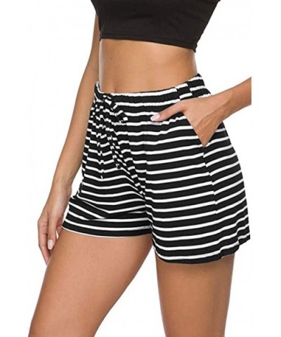 Shorts for Women Pajama Shorts Sport Lounge Sleep Pajama Bottoms Pants - Black - CF19CMTSES2 $19.40 Bottoms