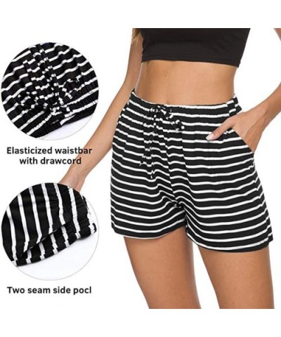 Shorts for Women Pajama Shorts Sport Lounge Sleep Pajama Bottoms Pants - Black - CF19CMTSES2 $19.40 Bottoms